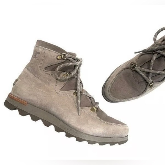 Sold …… Suede Lace-Up Boots - Picture 2 of 12